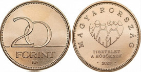 Ungaria 2020 - 20 forint - comemorativ, Omagiu eroilor de urgență