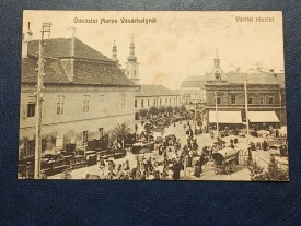 1909 - Targu Mures, targul de mobile in piata Petofi (jud. Mures)