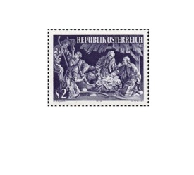 Austria 1970 - Craciun, neuzata