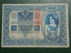 Austro-Ungaria 1902 - 1000 kronen, circulata