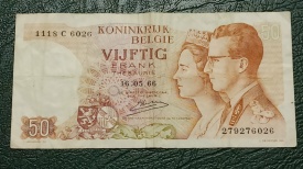 Belgia 1966 - 50 francs, circulata