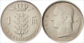 Belgia 1979 - 1 franc, circulata