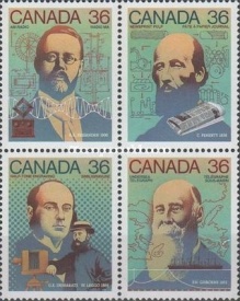 Canada 1987 - inventatori, bloc neuzat