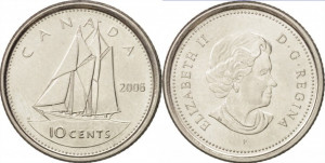 Canada 2006P - 10 cents, necirculata