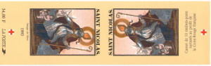 Franta 1993 - crucea rosie, 10 neuzate in carnet filatelic - Img 2