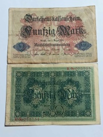 Germania 1914 - 50 mark, circulata