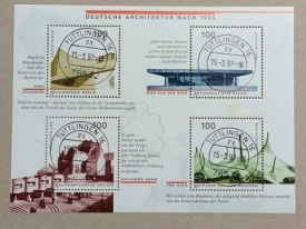 Germania 1997 - arhitectura, bloc stampilat