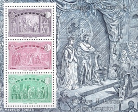 Italia 1992 - 500 de ani descoperirea Americii, bloc neuzat 4