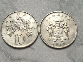 Jamaica 1983 - 10 cents, circulata