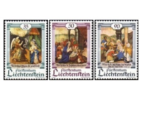 Liechtenstein 1990 - Craciun, serie neuzata