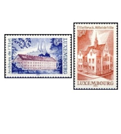 Luxemburg 1980 - cladiri istorice, serie neuzata