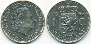 Olanda 1969 - 1 gulden, circulata