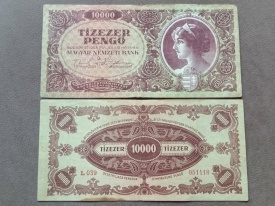 Ungaria 1945 - 10.000 pengo, circulata