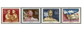 Ungaria 1959 - expo filatelic sovietic, serie neuzata