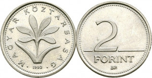Ungaria 1993 - 2 forint, circulata
