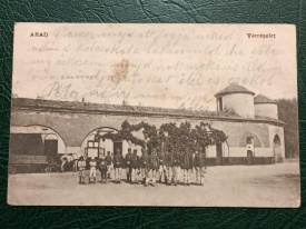 1909 - Arad, cetatea cu soldati (jud. Arad)