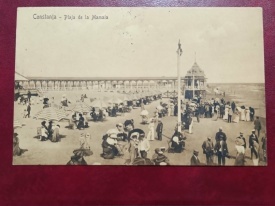 1911 - Constanta, plaja de la Mamaia (jud. Constanta)