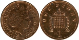 Anglia 1999 - 1 penny, circulata