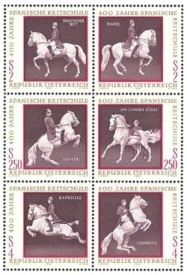 Austria 1972 - Scoala spaniola de calarie, serie neuzata