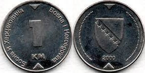 Bosnia Hercegovina 2000 - 1 marka, circulata