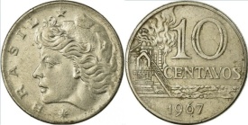 Brazilia 1967 - 20 centavos, circulata