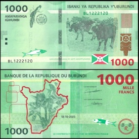 Burundi 2023 - 1000 francs, necirculata