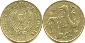 Cipru 1983 - 2 cents, circulata