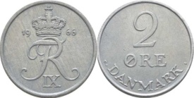 Danemarca 1966 - 2 ore, circulata
