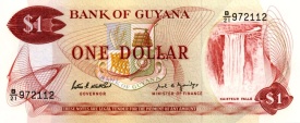 Guyana 1992 - 1 dollar, necirculata