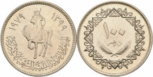Libia 1979 - 100 dirham, circulata