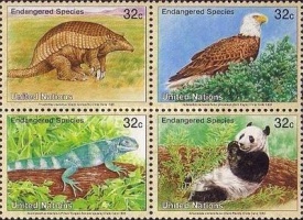 ONU New York 1995 - fauna, bloc neuzat