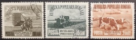 Romania 1953 - Agricultura socialistă, serie stampilata