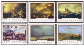 Romania 1971 - Reproduceri de arta II - Marina, serie neuzata