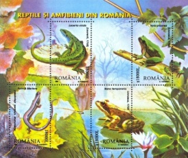 Romania 2003 - reptile, bloc neuzat