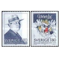 Suedia 1983 - Hjalmar Bergman scriitor, serie neuzata