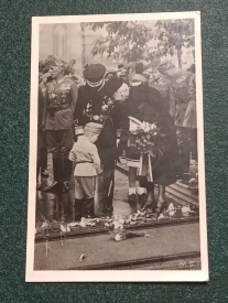 1940 - Targu Mures, Horthy si sotia in centru (jud. Mures)