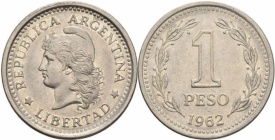 Argentina 1960 - 1 peso, circulata