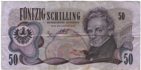 Austria 1970 - 50 schilling, circulata