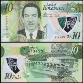 Botswana 2018 - 10 pula, necirculata - polimer