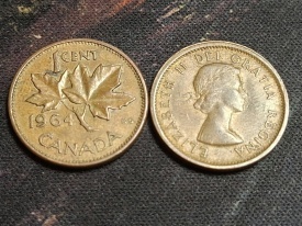 Canada 1964 - 1 cent, circulata