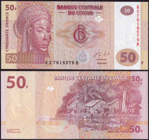 Congo Democratic 2013 - 50 francs, necirculata