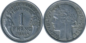 Franta 1959 - 1 franc, circulata
