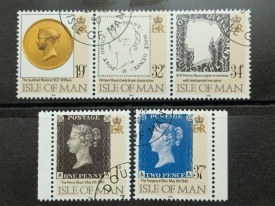 Isle of Man 1990 - 150 de ani primul timbru, serie stampilata