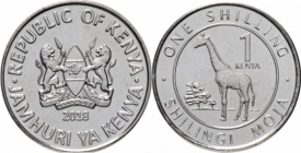 Kenya 2018 - 1 shilling, circulata
