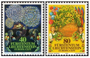 Liechtenstein 1981 - Europa folclor, serie neuzata