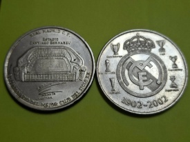 Medal 2002 - comemorativ Real Madrid, stadionul Bernabeu