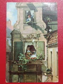 Pictura de Spitzweg, vedere litho Stengel