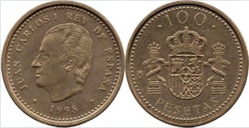 Spania 1998 - 100 pesetas, circulata