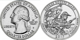 SUA 2017S - 25 cents, necirculata - Parcul National George Rogers Clark
