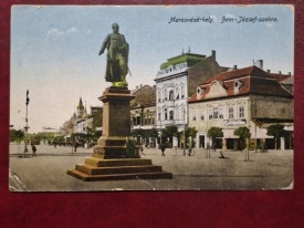 1917 - Targu Mures, statuia Bem Jozsef (jud. Mures)
